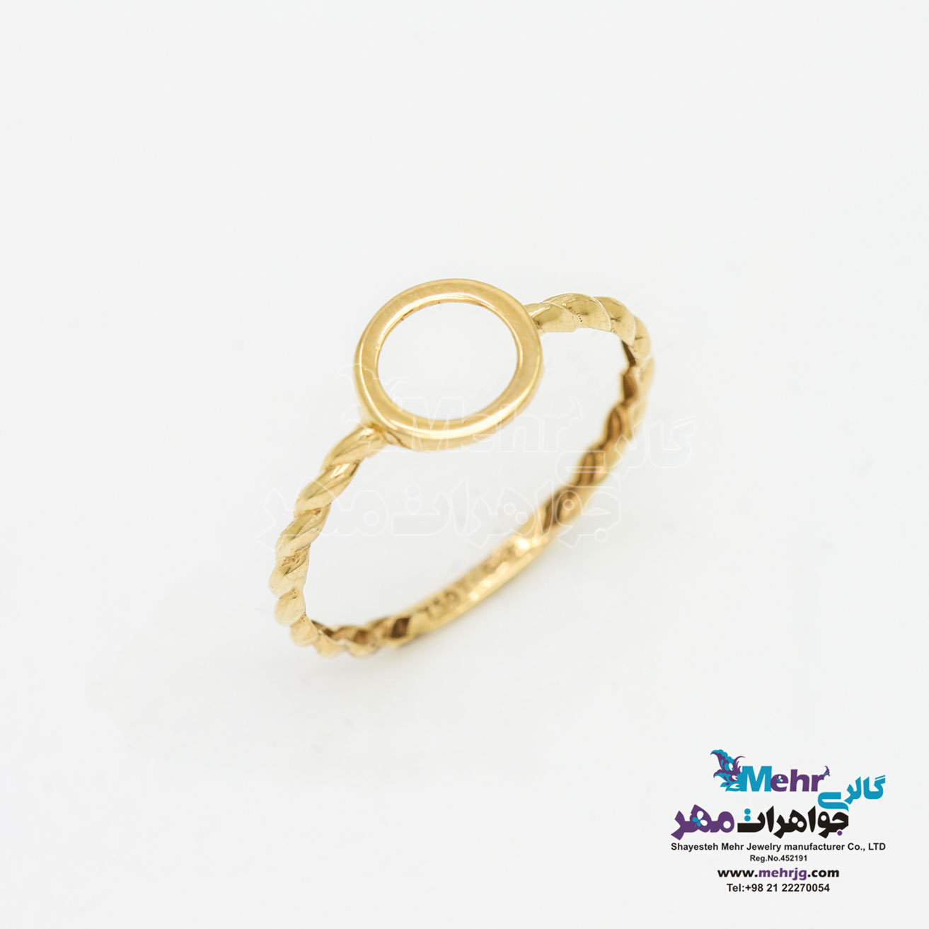 انگشتر طلا - طرح دایره