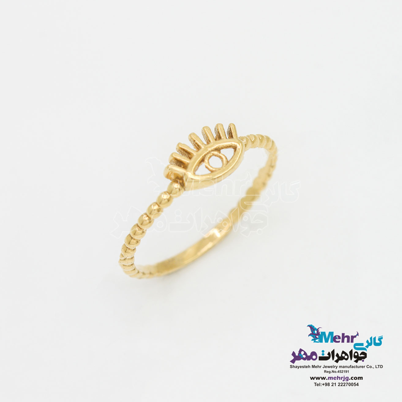 انگشتر طلا - طرح چشم