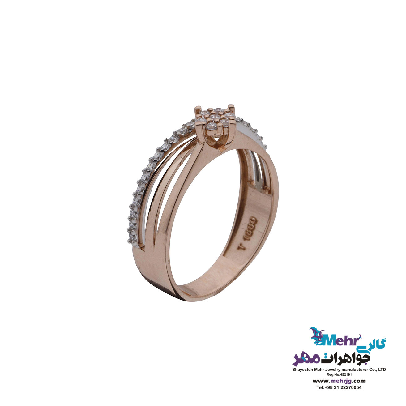 انگشتر طلا - طرح فلاور