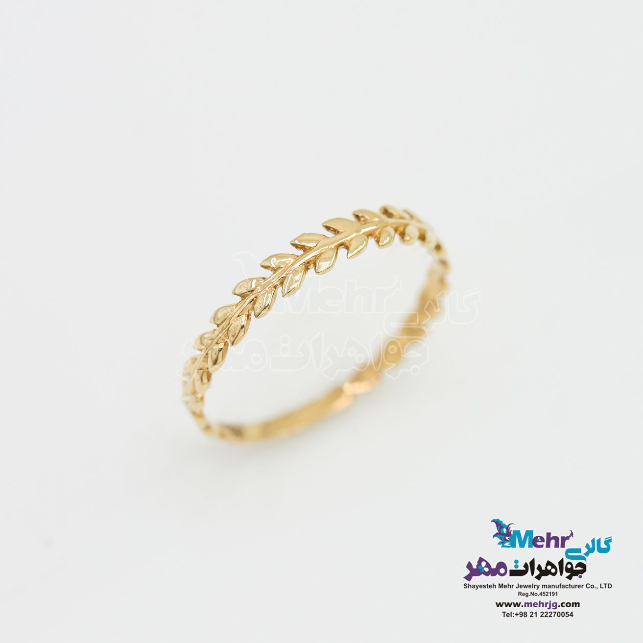 انگشتر طلا - طرح گندمی