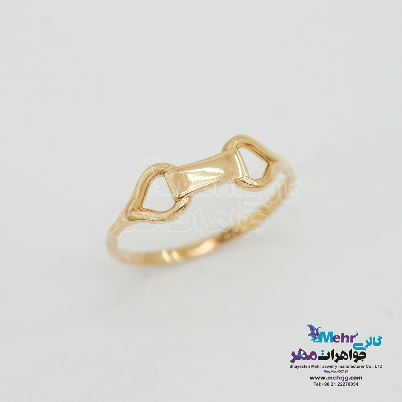 انگشتر طلا - طرح پاپیون