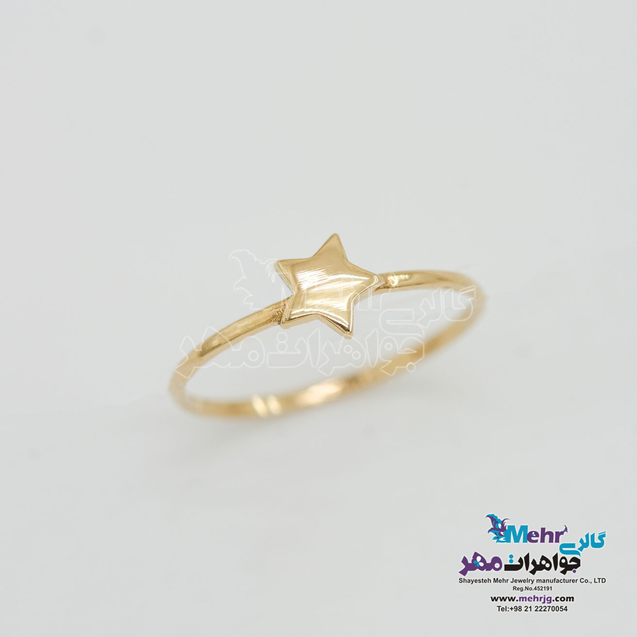 انگشتر طلا - طرح ستاره