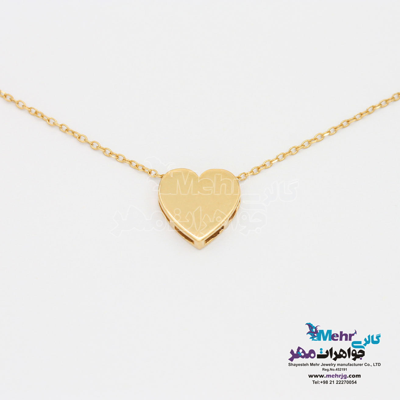 گردنبند طلا - طرح قلب