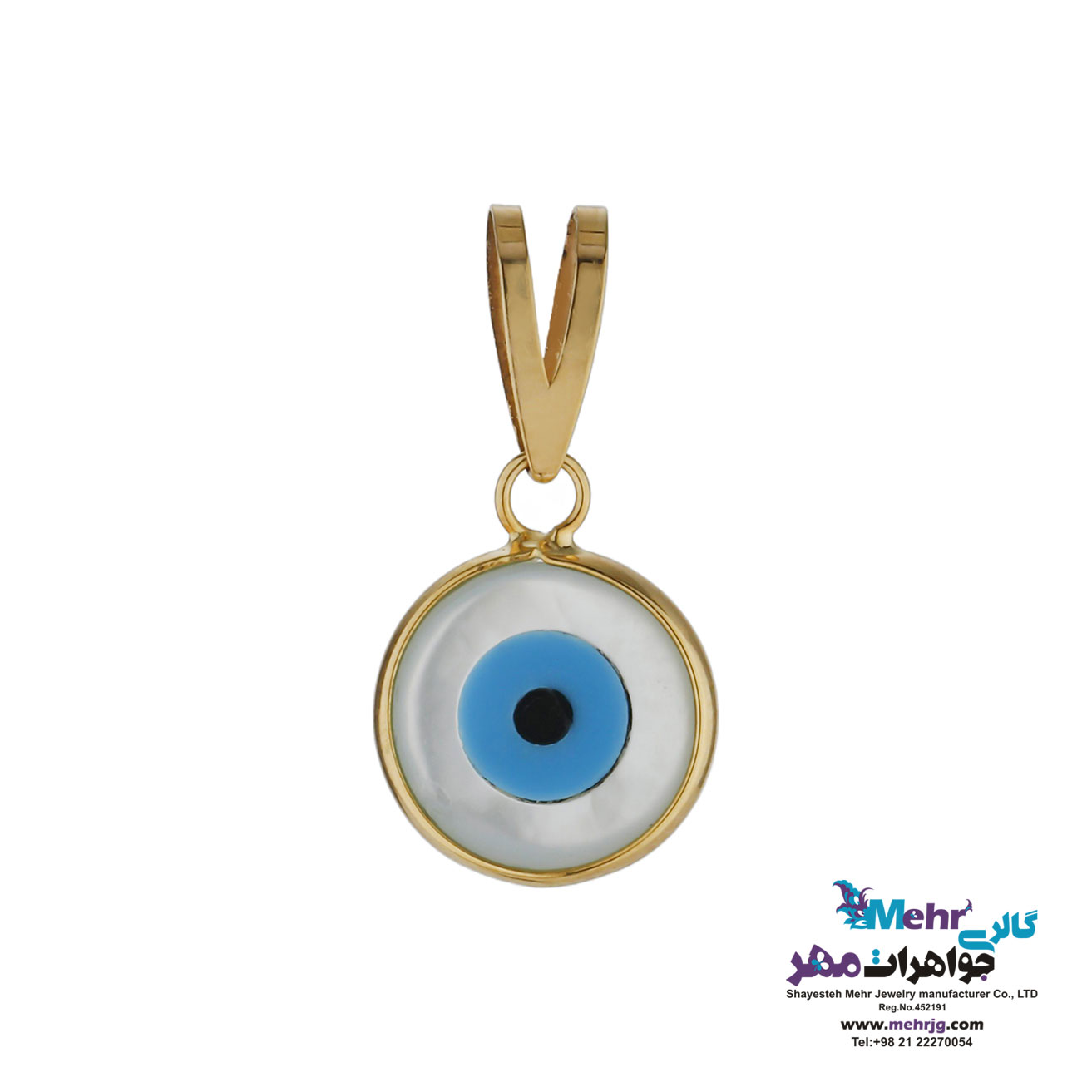 آویز طلا - طرح چشم نظر