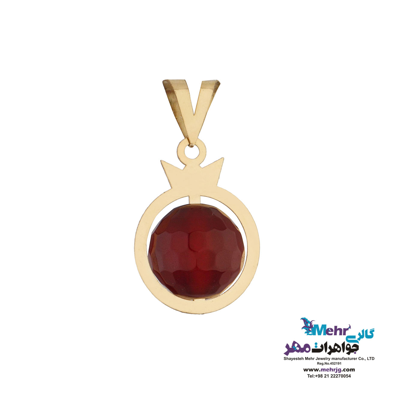 آویز طلا - طرح انار