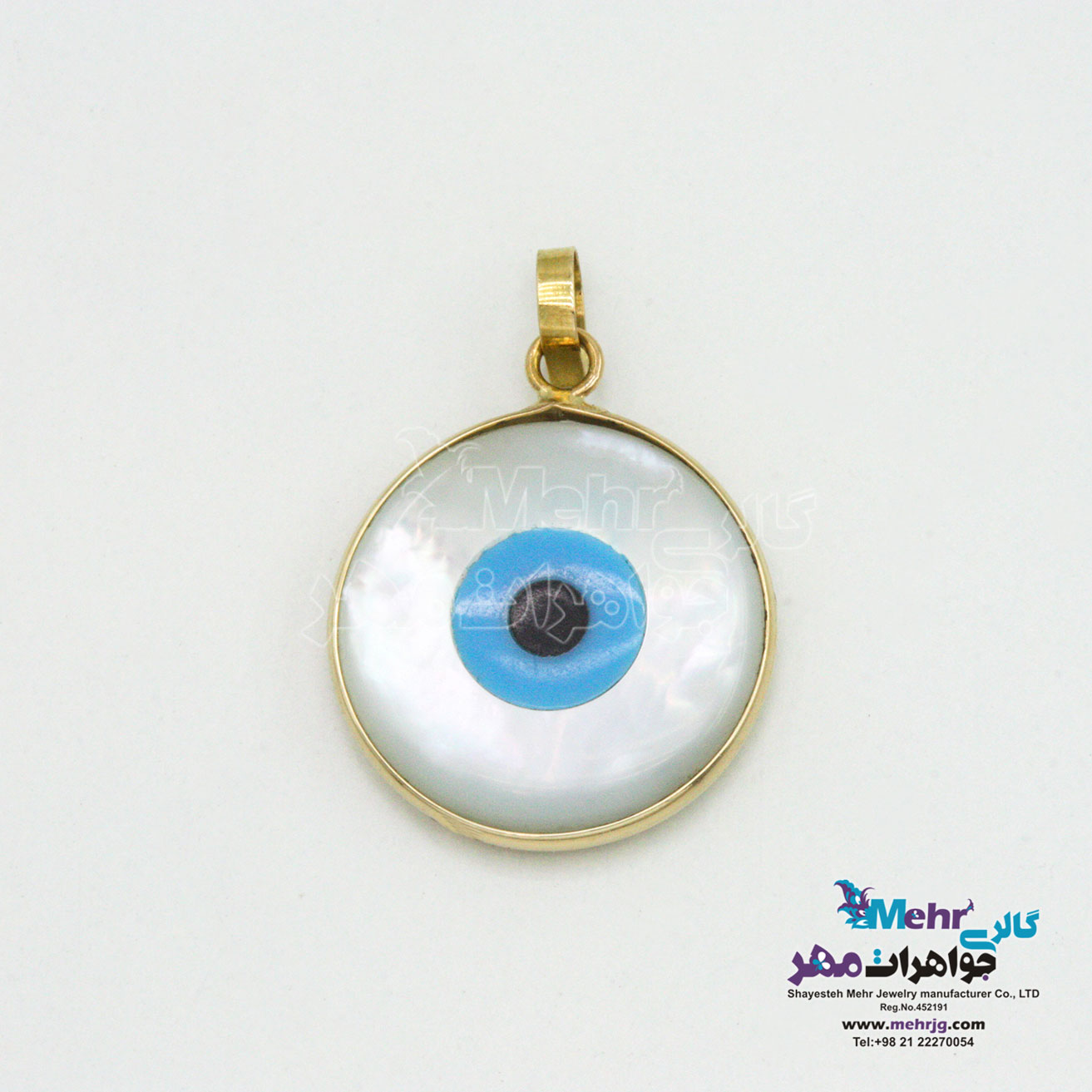 آویز طلا - طرح چشم نظر