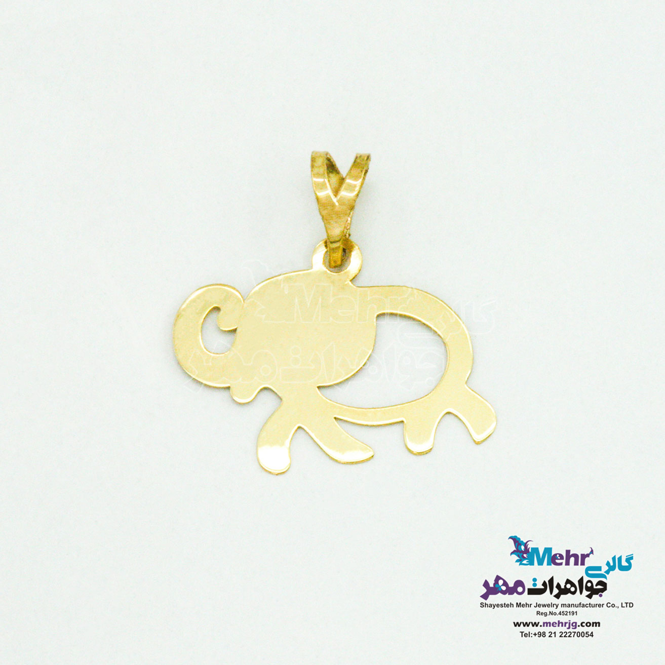 آویز طلا - طرح فیل