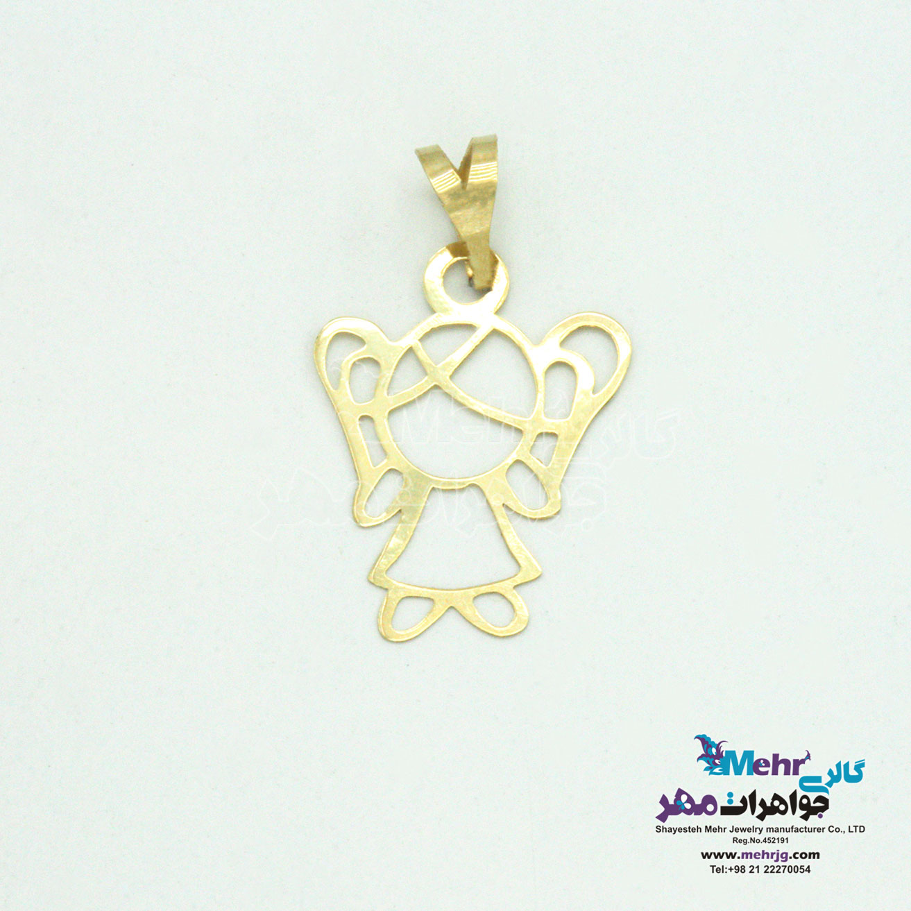 آویز طلا - طرح دختر بچه