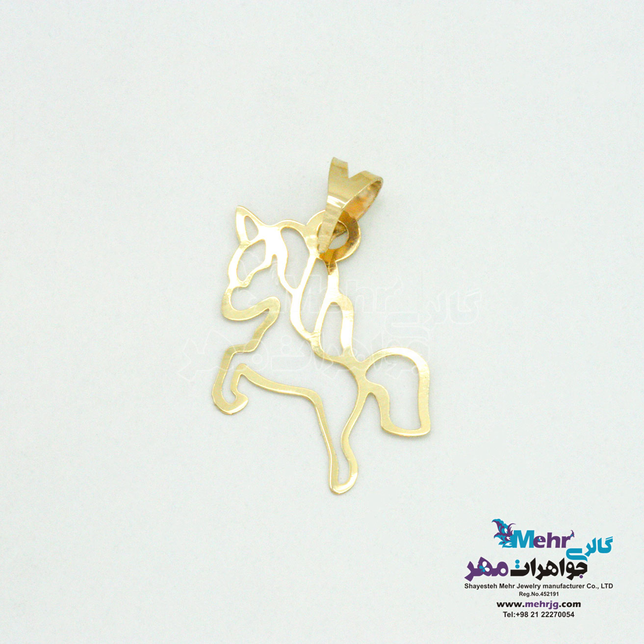 آویز طلا - طرح یونیکورن