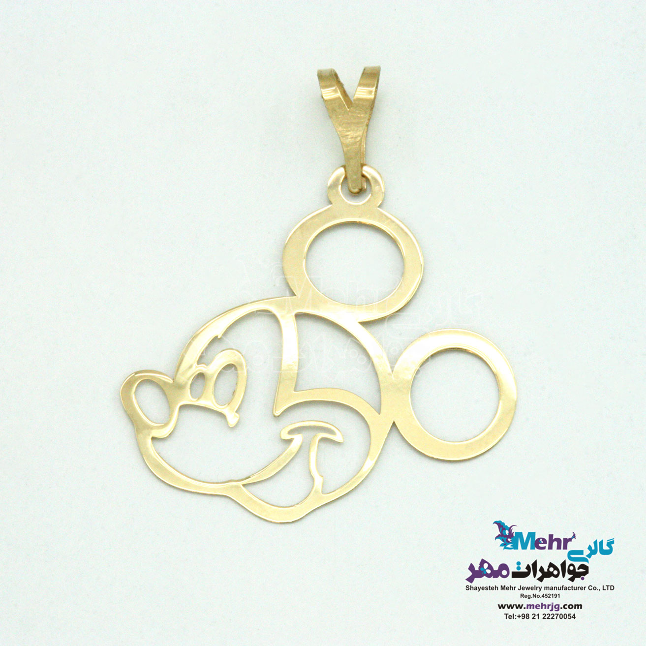 آویز طلا - طرح میکی موس