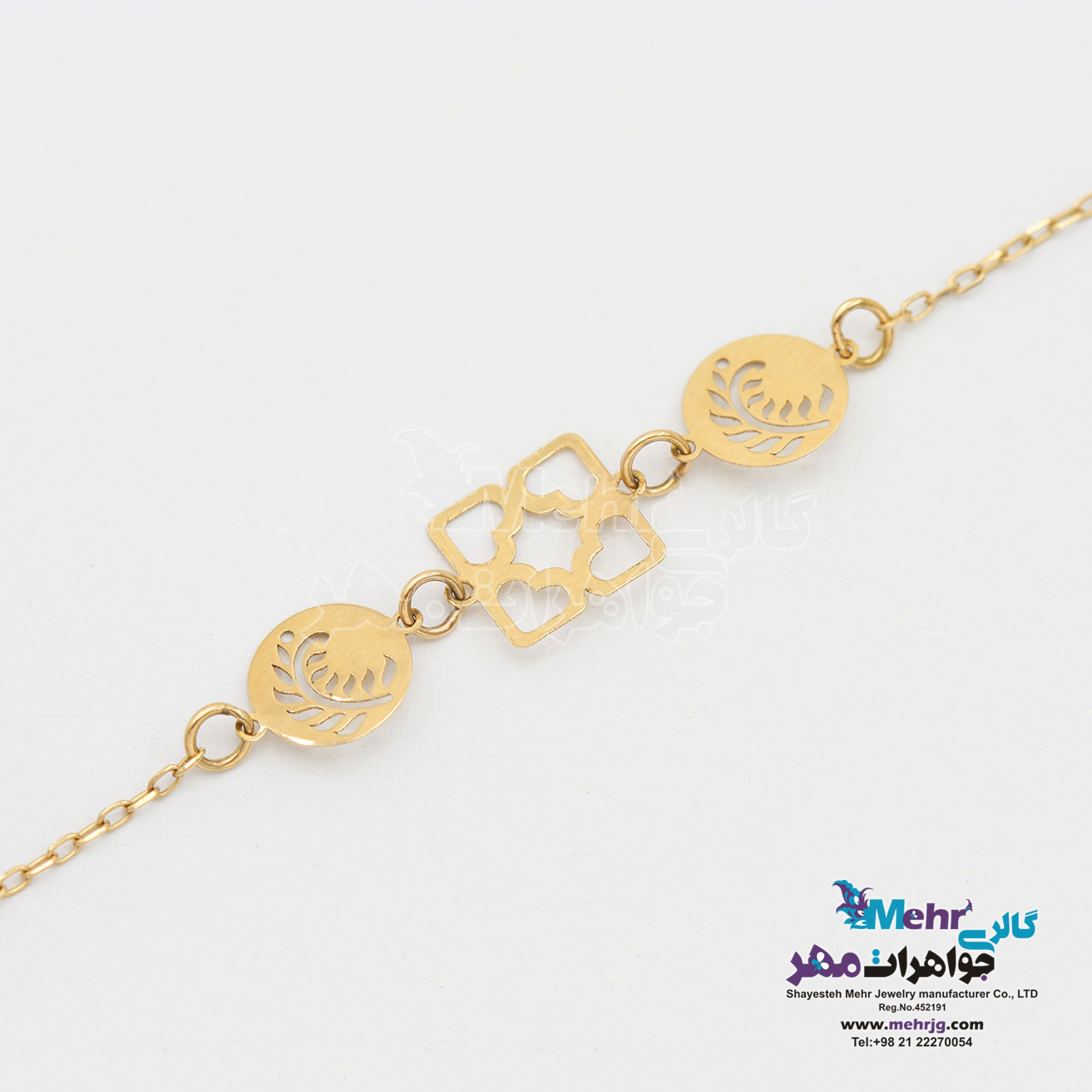 دستنبد طلا - طرح گندم