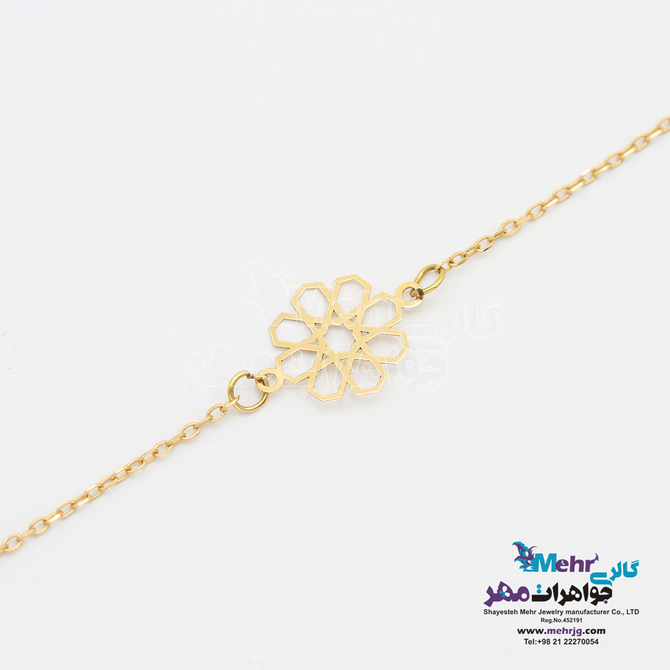 دستبند طلا - طرح هندسی