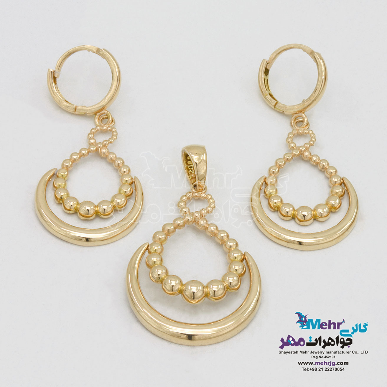 نیم ست طلا - طرح بی نهایت