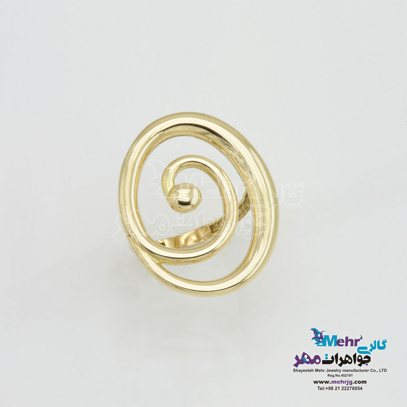 انگشتر طلا - طرح اسپیرال
