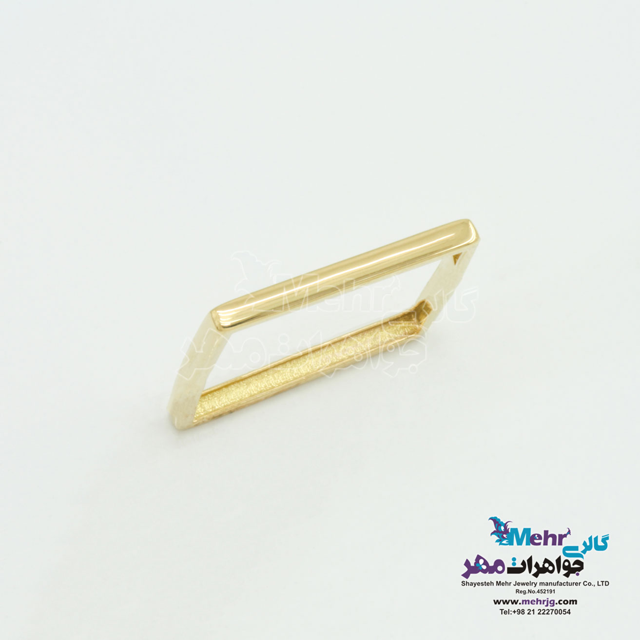 انگشتر طلا - طرح مربع