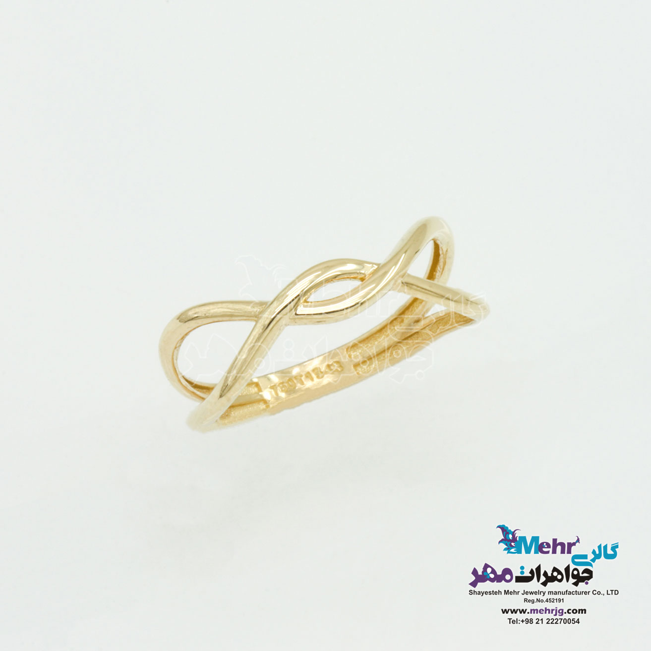 انگشتر طلا - طرح موج