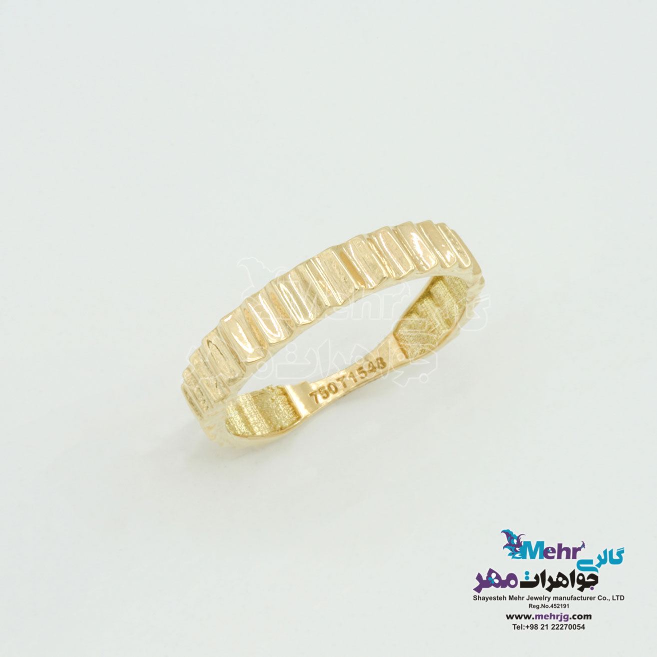 انگشتر طلا - طرح چرخدنده