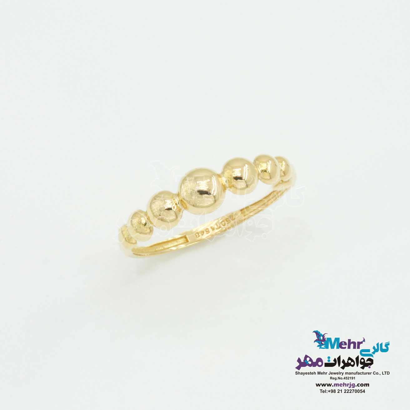 انگشتر طلا - طرح کره