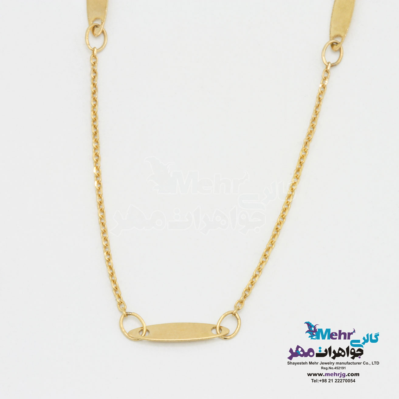 گردنبند طلا - طرح پولکی