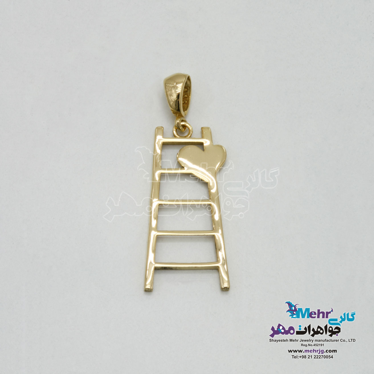 آویز طلا - طرح نردبان عشق