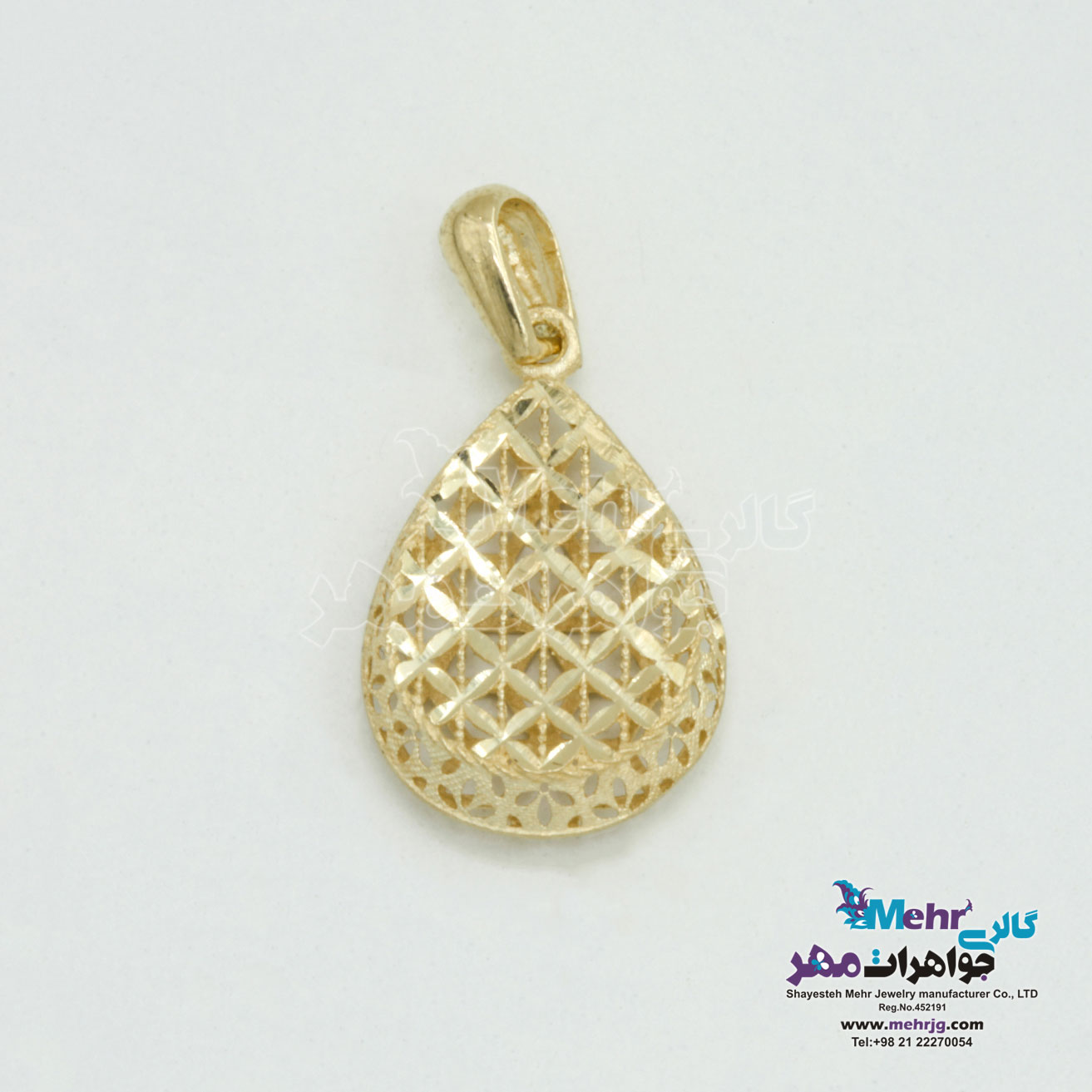 آویز طلا - طرح تراش