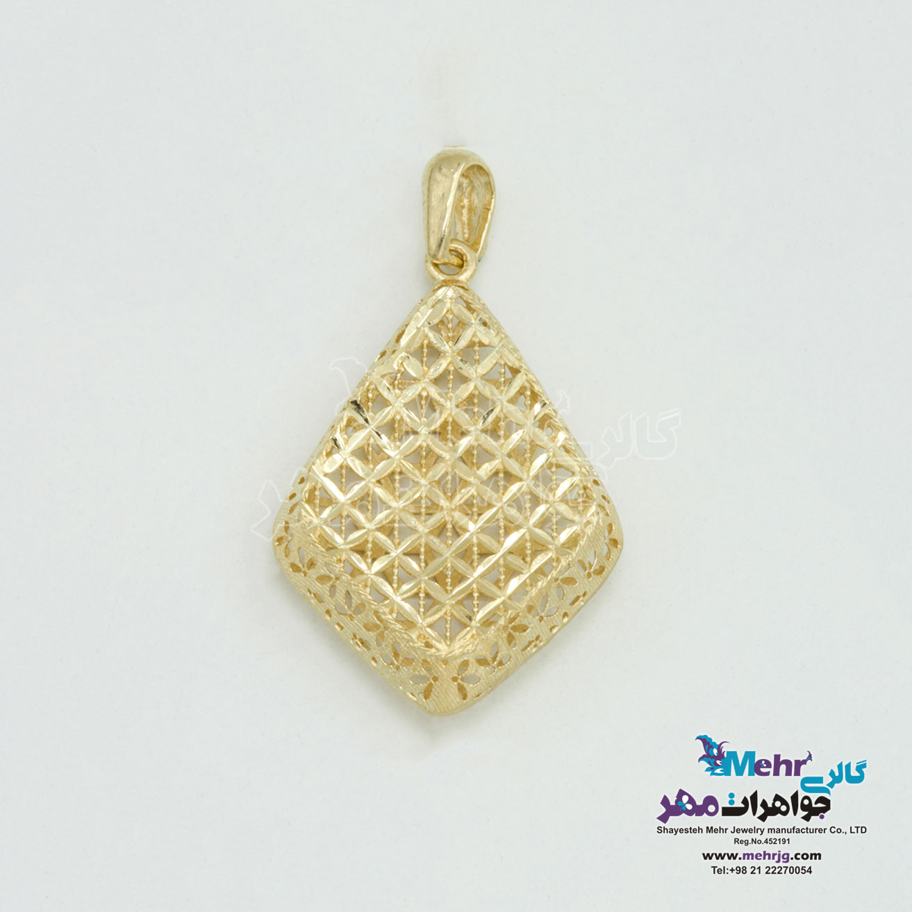 آویز طلا - طرح تراش