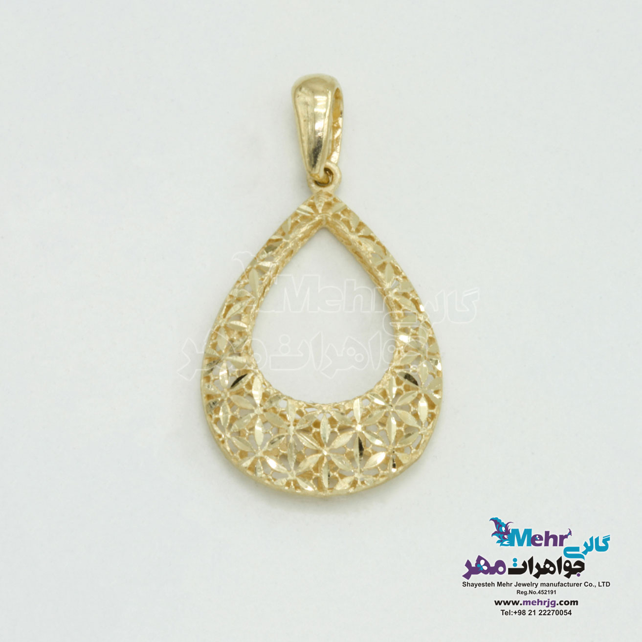 آویز طلا - طرح تراش