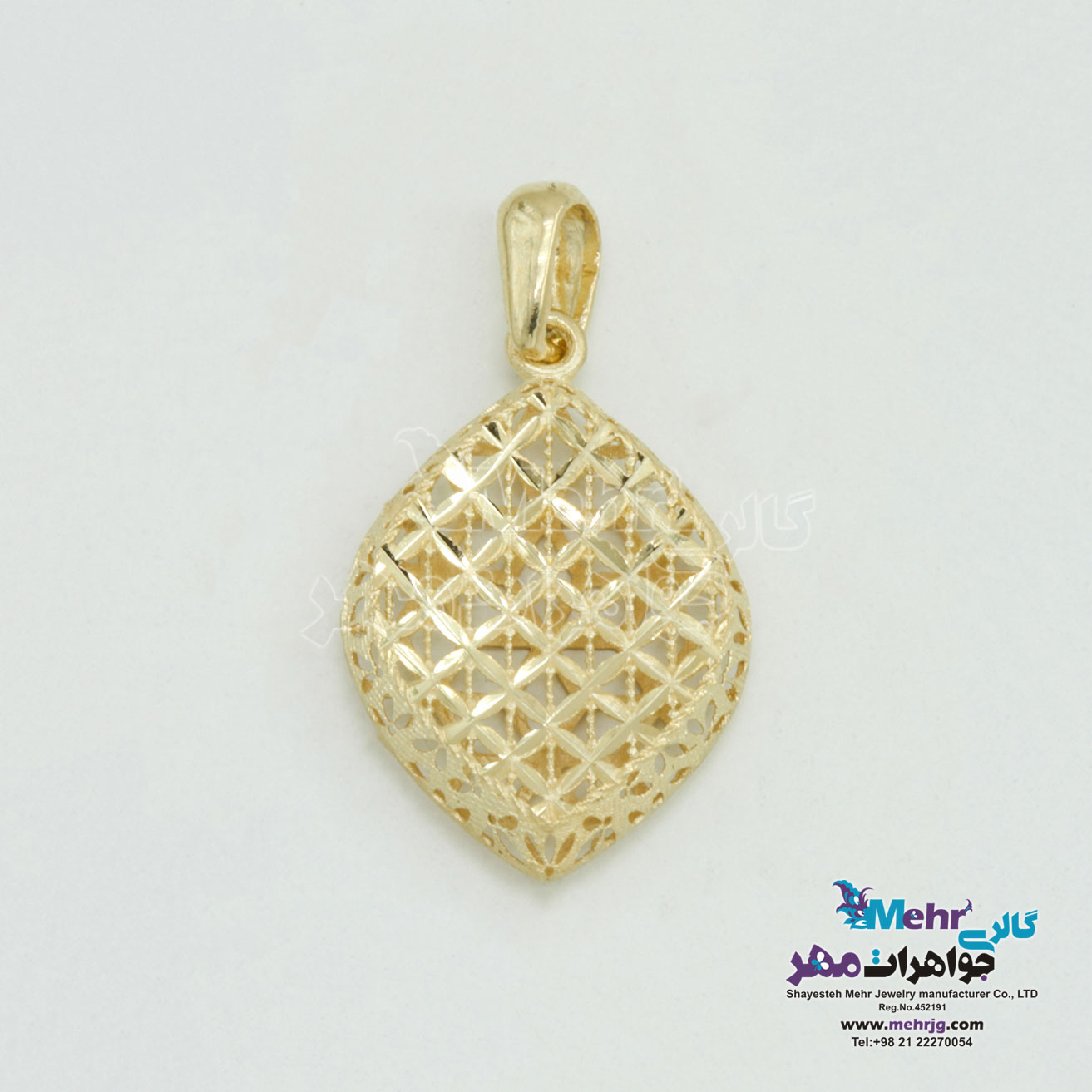 آویز طلا - طرح تراش