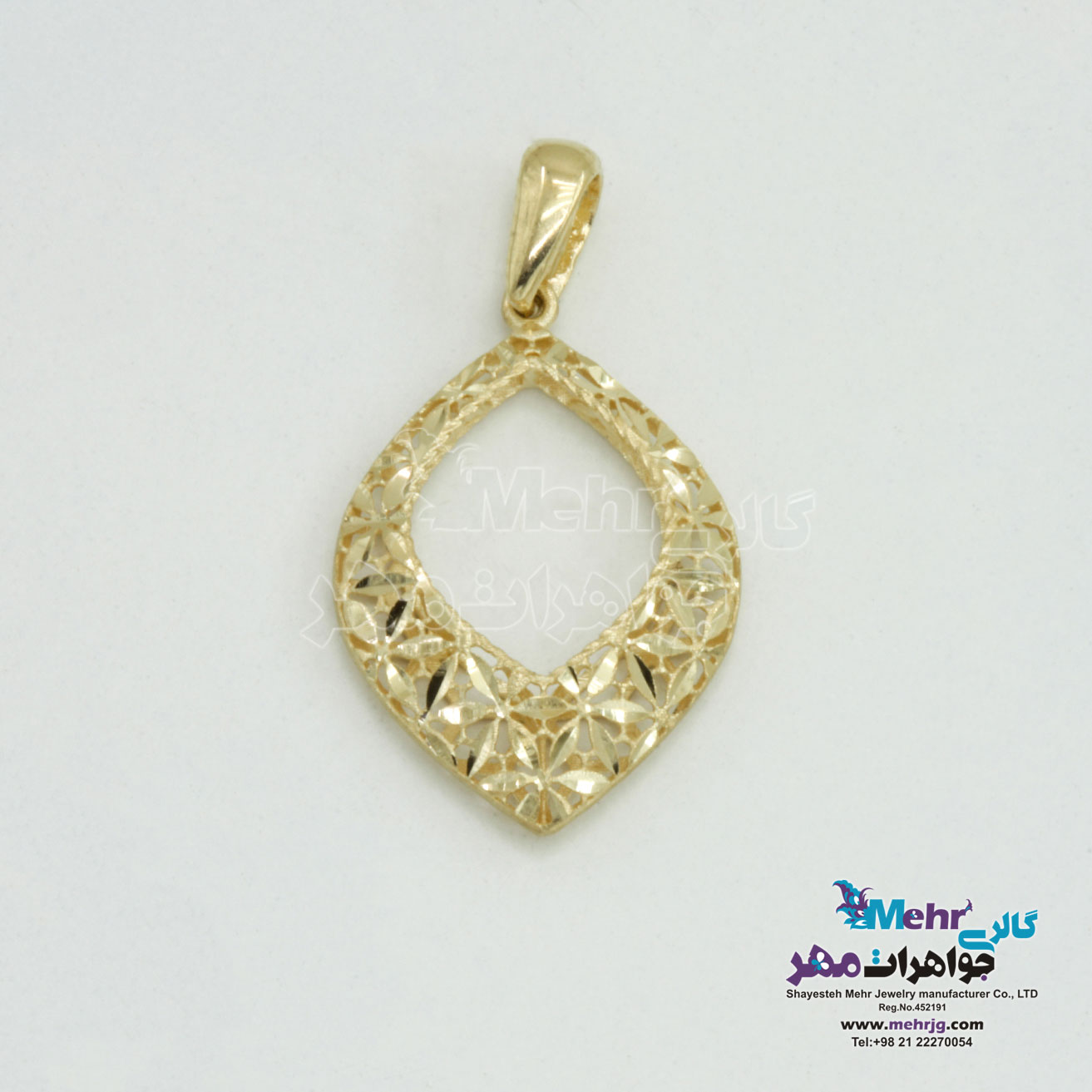 آویز طلا - طرح تراش