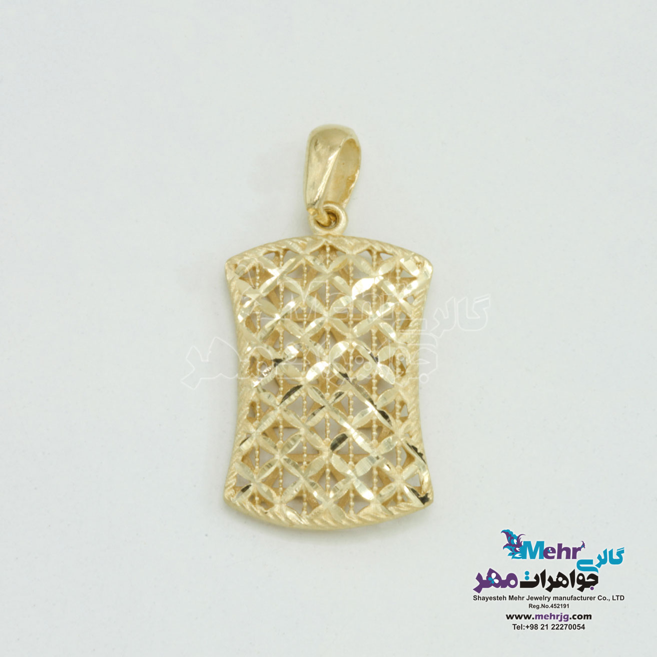 آویز طلا - طرح تراش