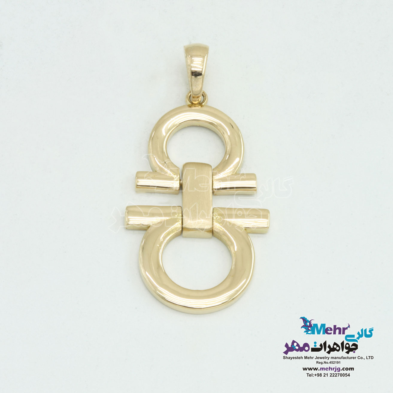 آویز طلا - طرح امگا