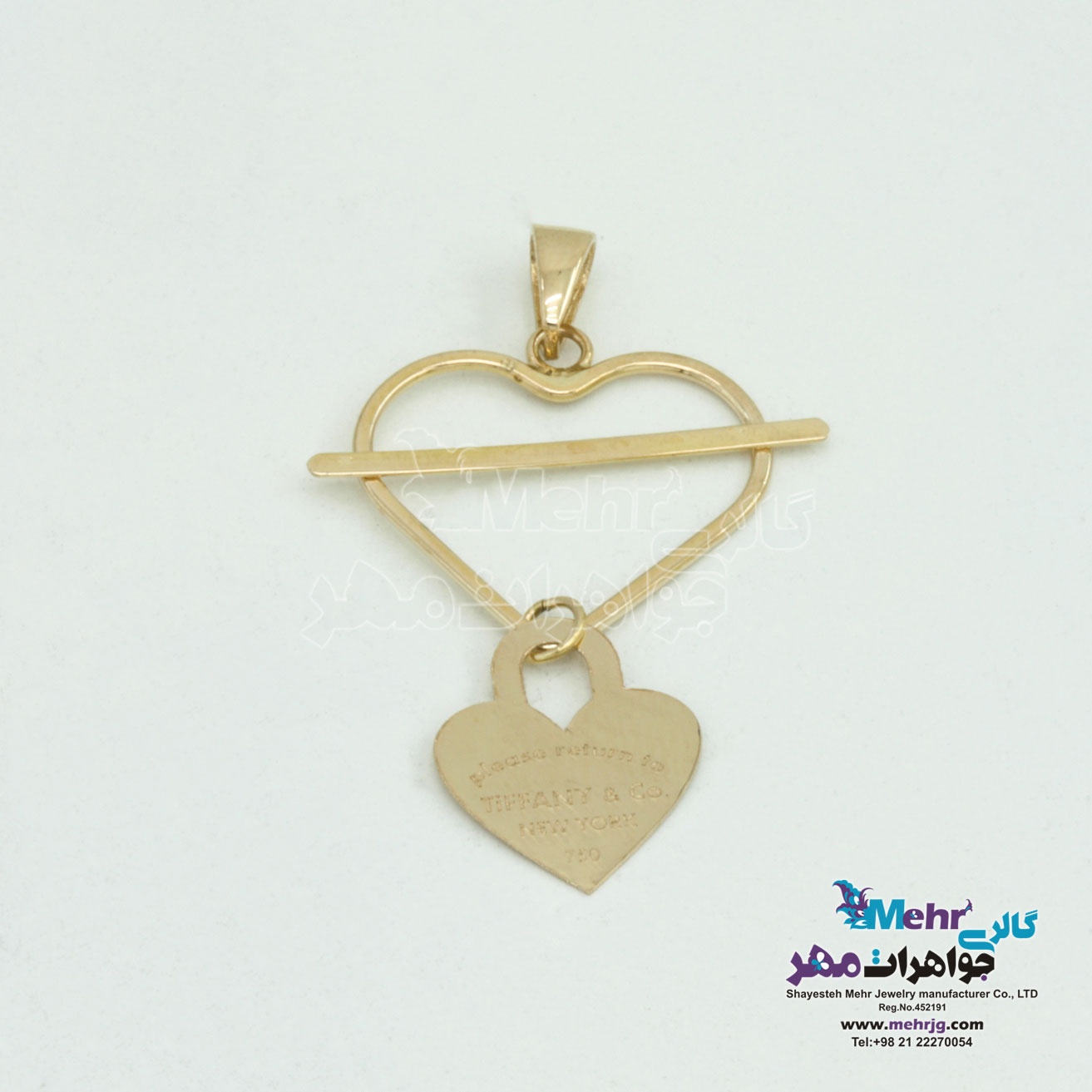 آویز طلا - طرح تیفانی