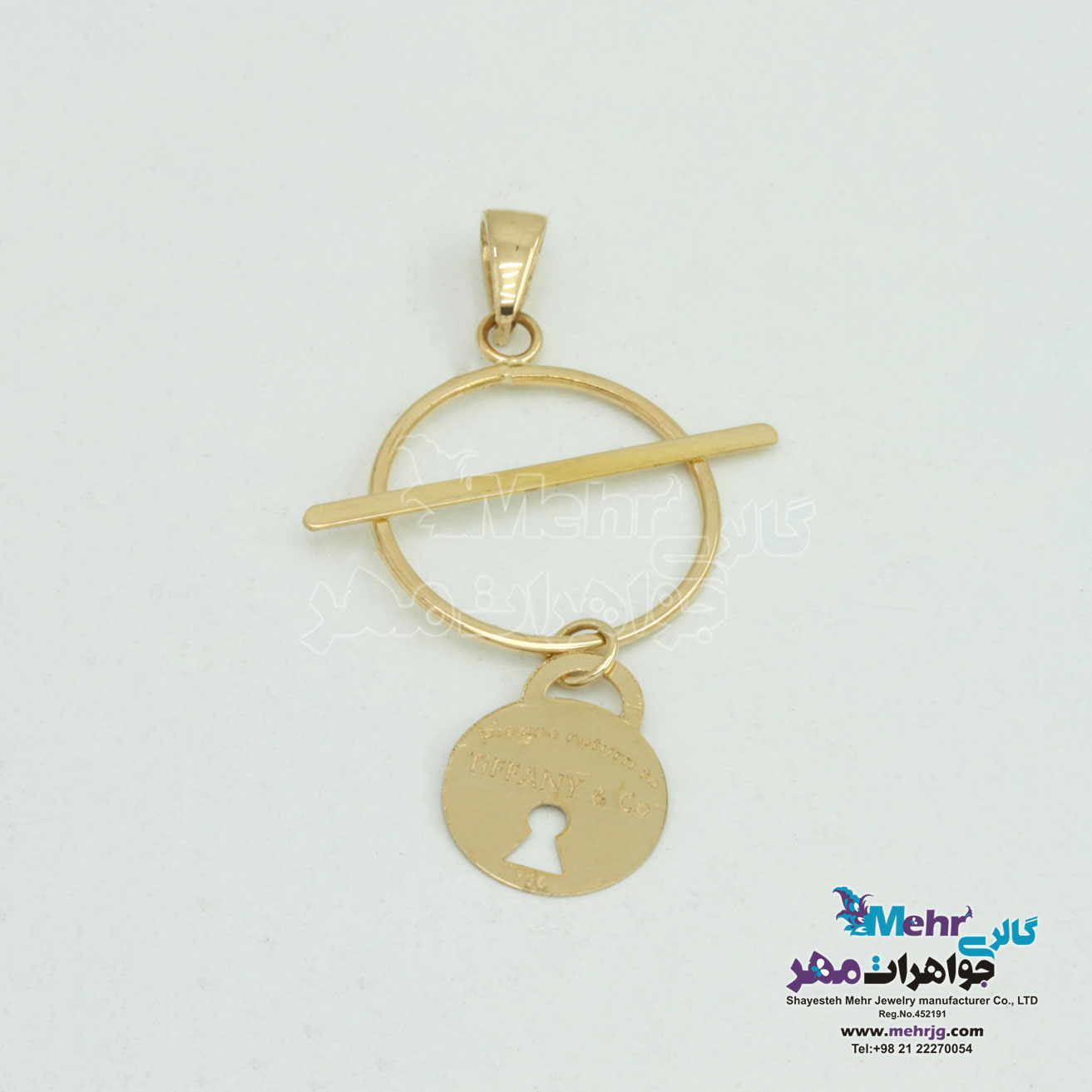 آویز طلا - طرح تیفانی