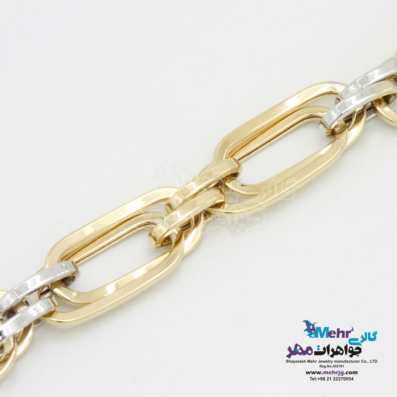 دستبند طلا - طرح حلقه های تو در تو