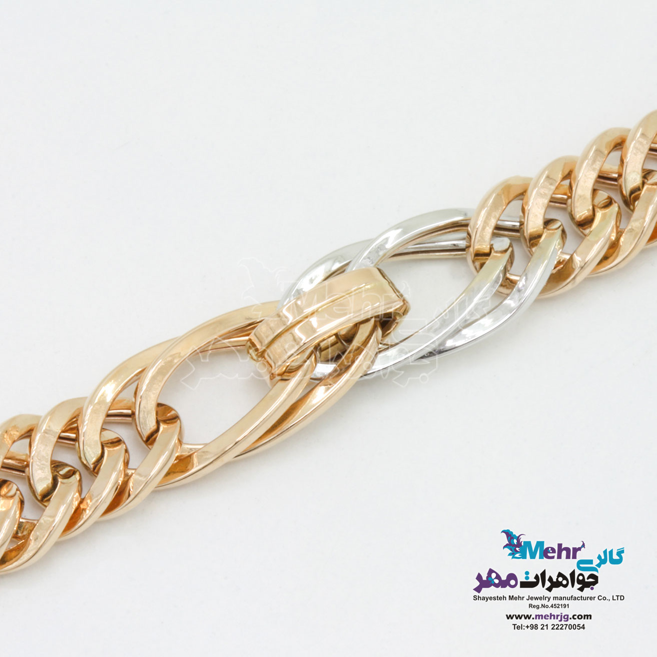 دستبند طلا - طرح حلقه های تو در تو