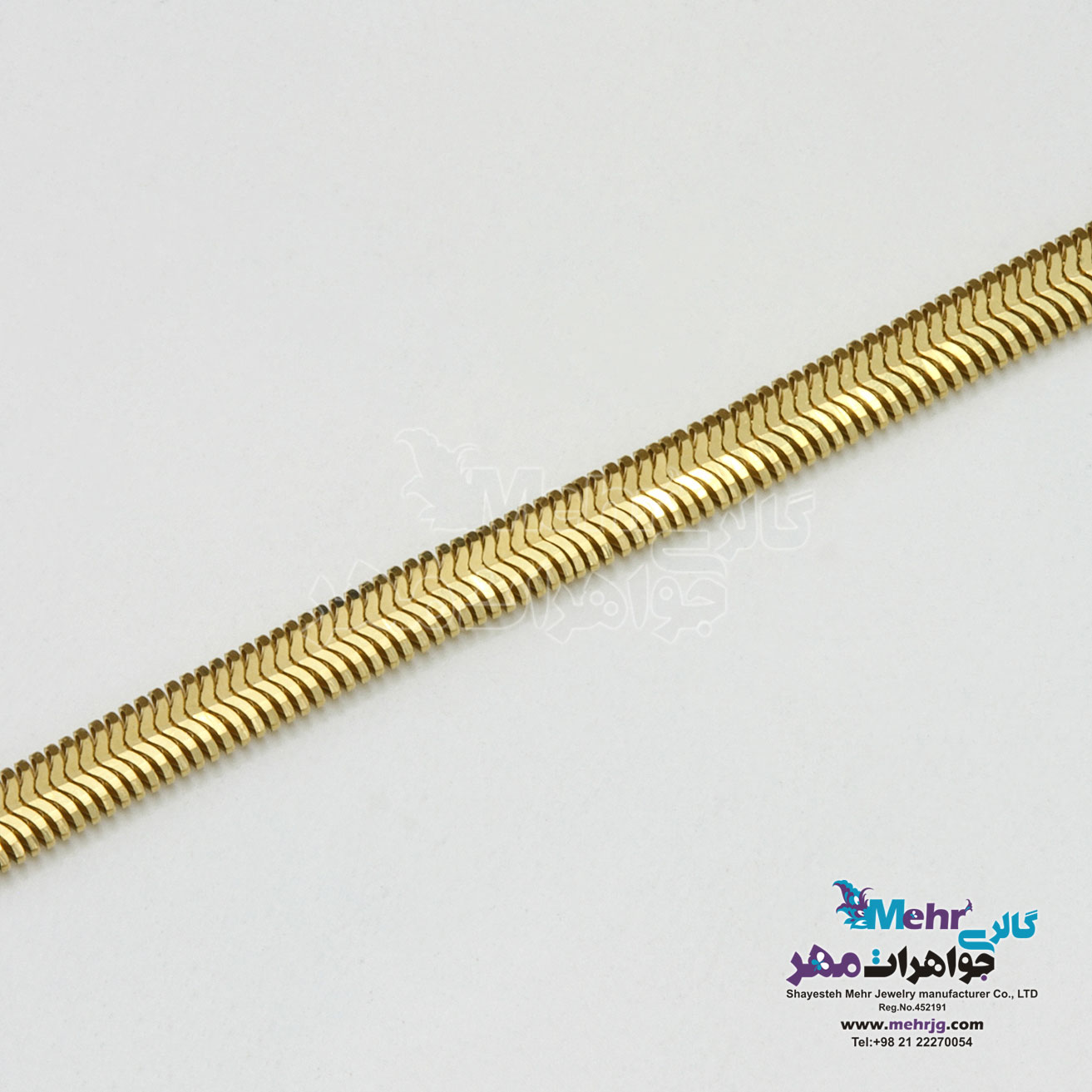 پابند طلا - طرح تیغ ماهی