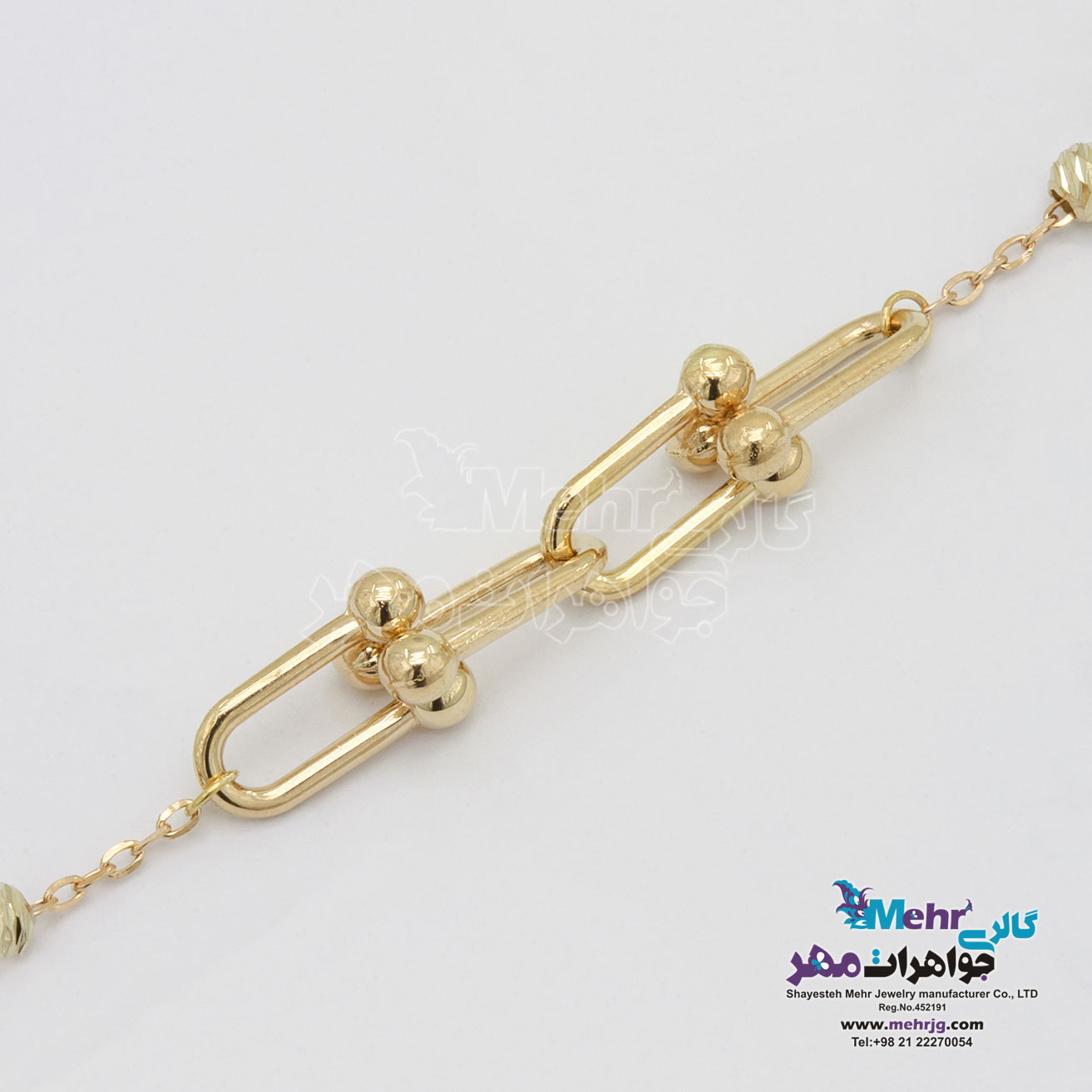 دستبند طلا - طرح تیفانی