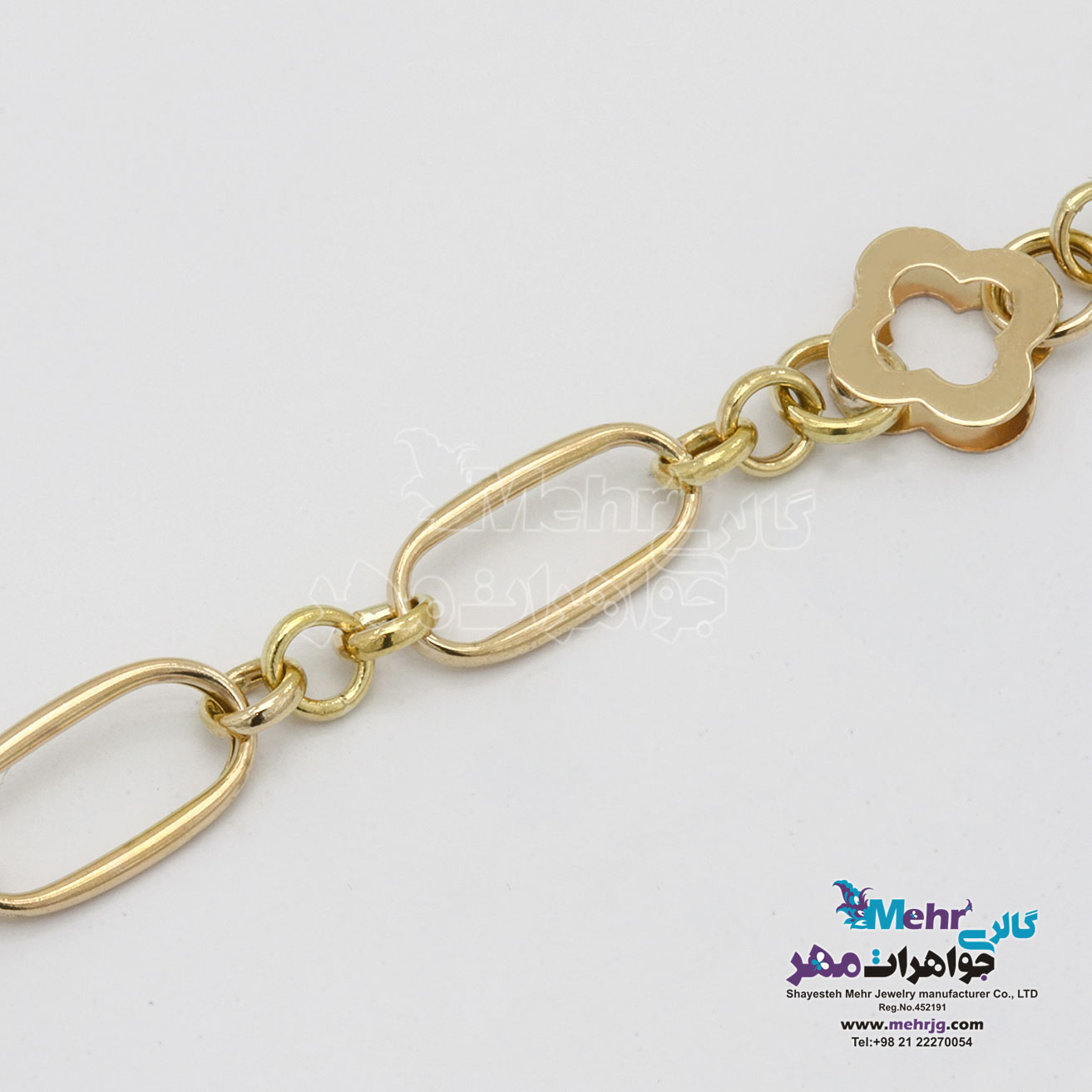 دستبند طلا - طرح حلقه های تو در تو