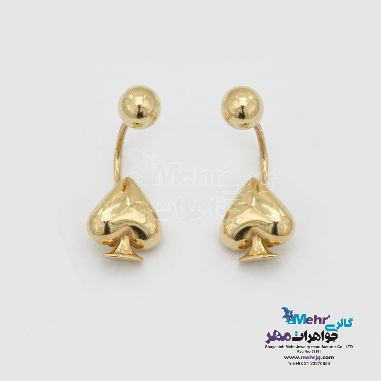 گوشواره طلا - طرح پیک