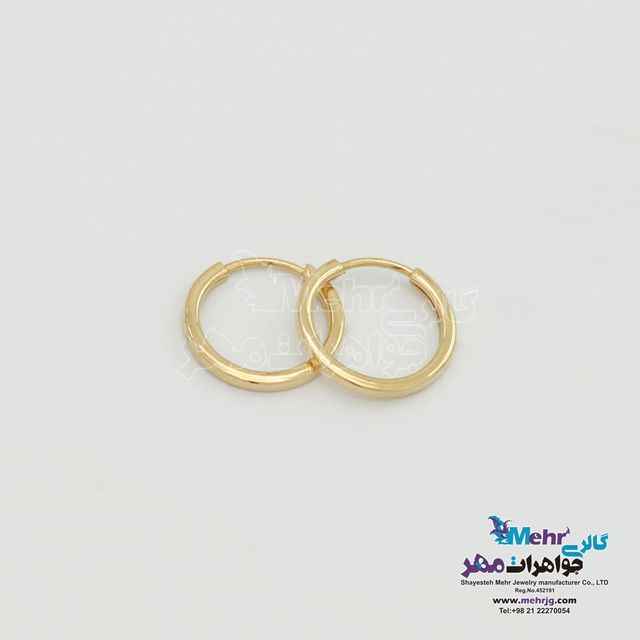 گوشواره طلا - طرح حلقه ای