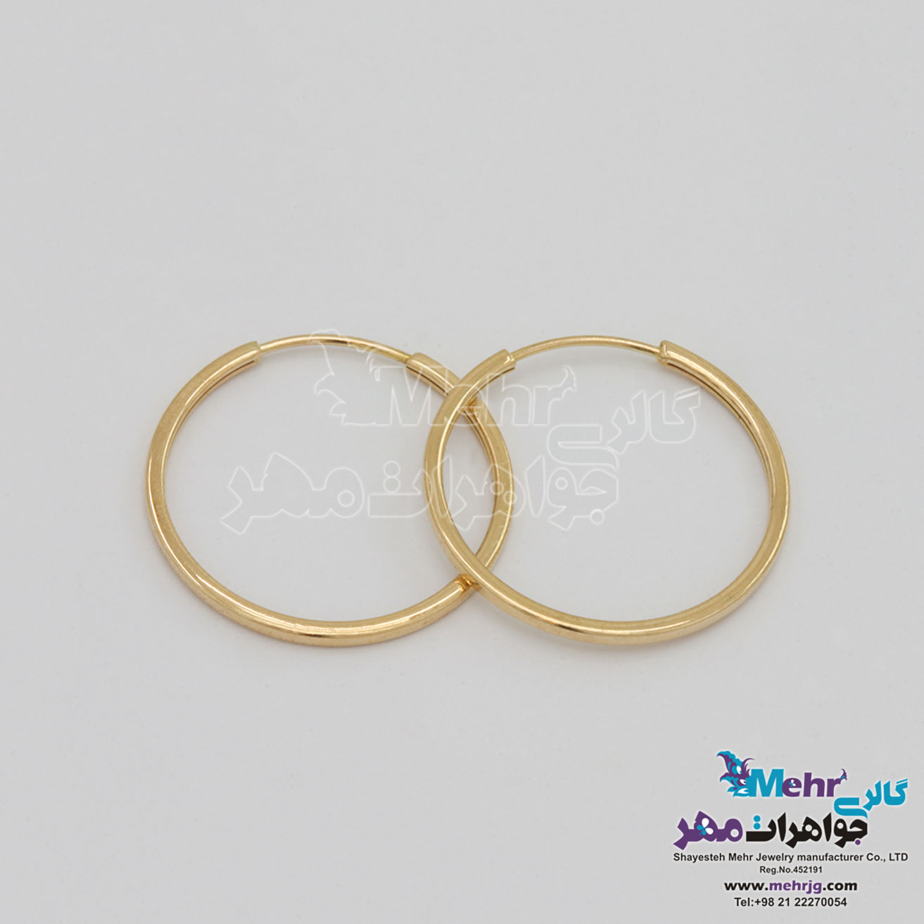 گوشواره طلا - طرح حلقه ای