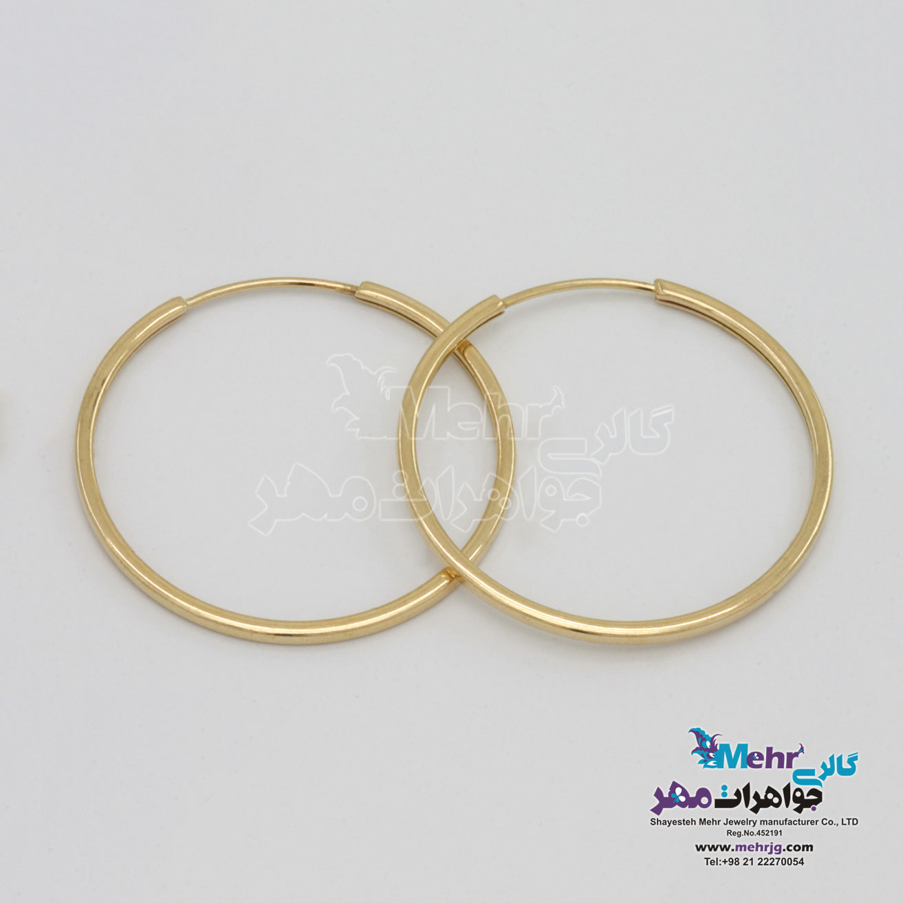 گوشواره طلا - طرح حلقه ای