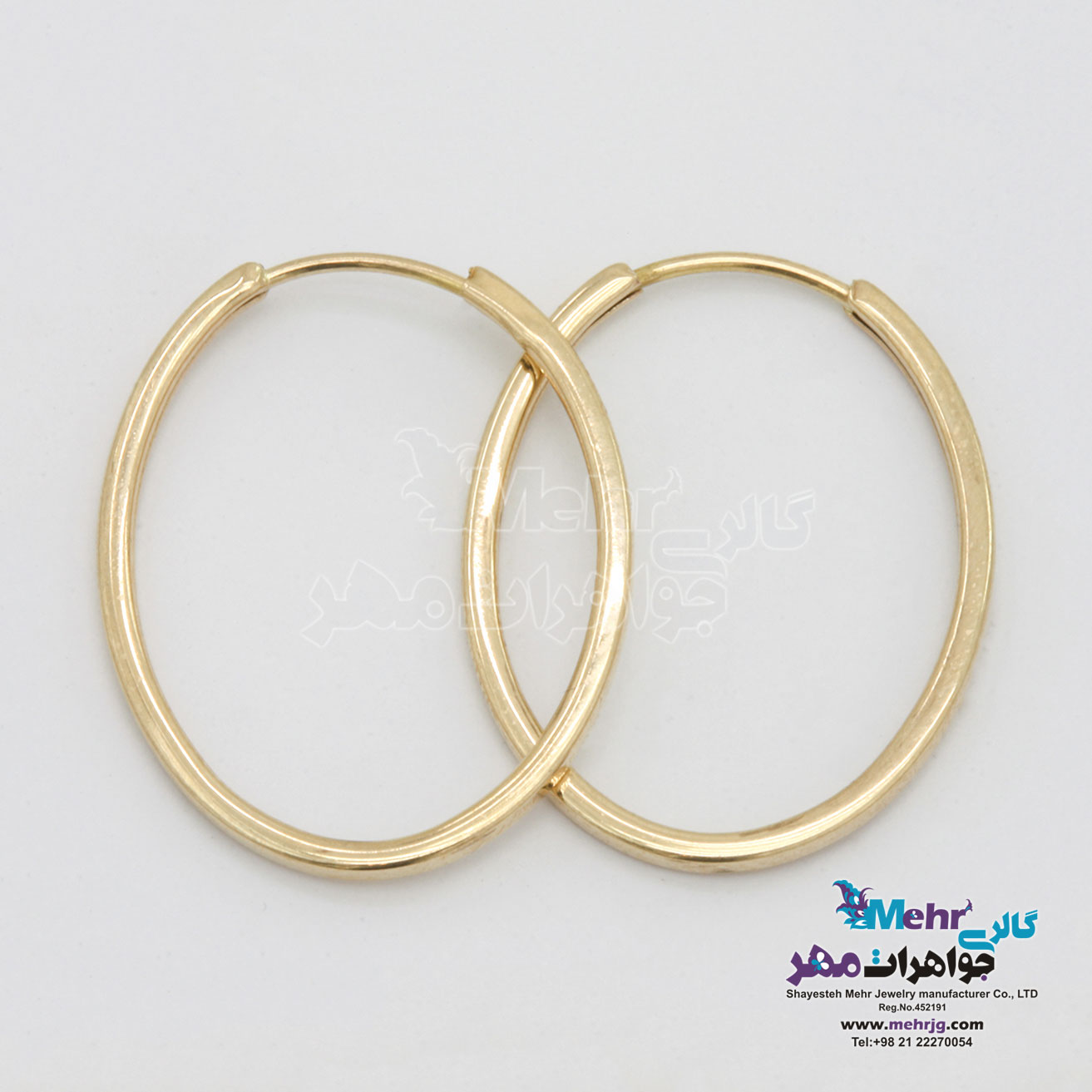 گوشواره طلا - طرح حلقه ای