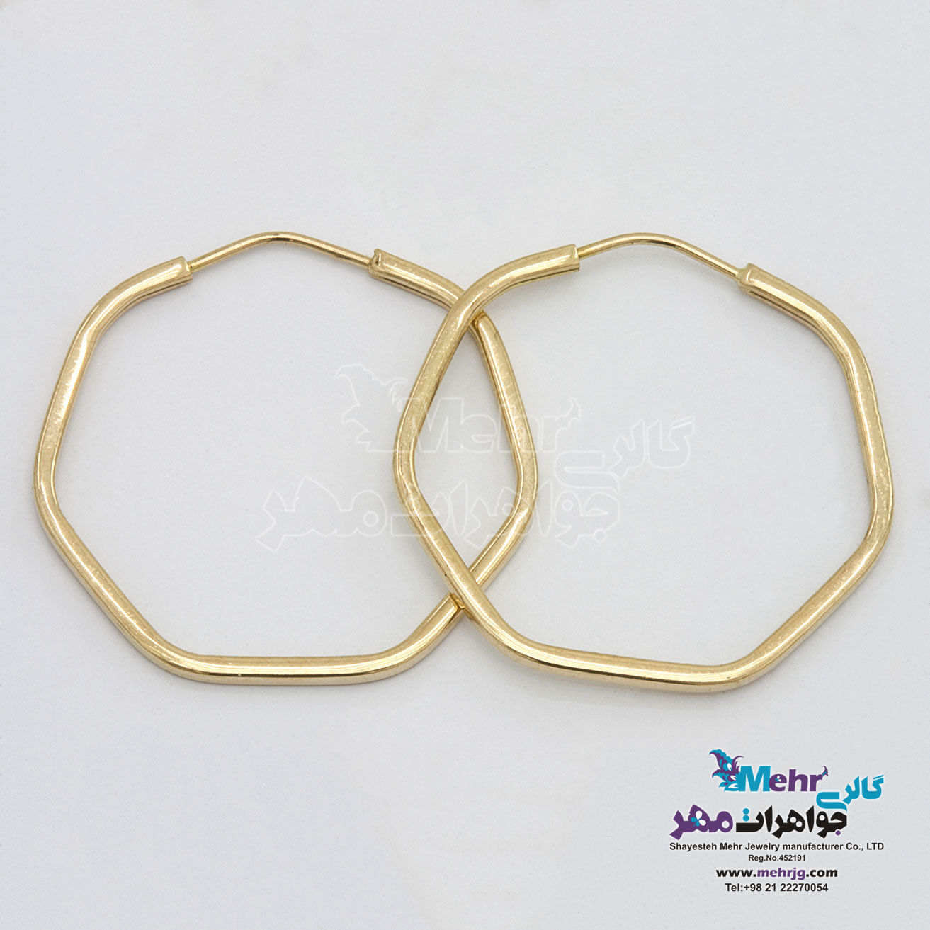 گوشواره طلا - طرح حلقه ای