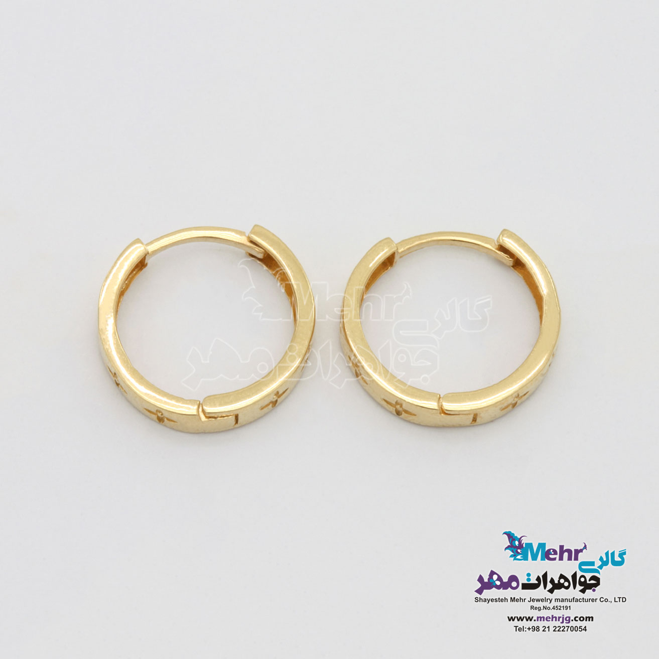 گوشواره طلا - طرح لویی ویتون