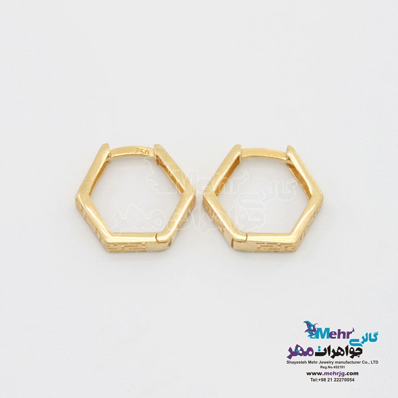 گوشواره طلا - طرح ورساچه