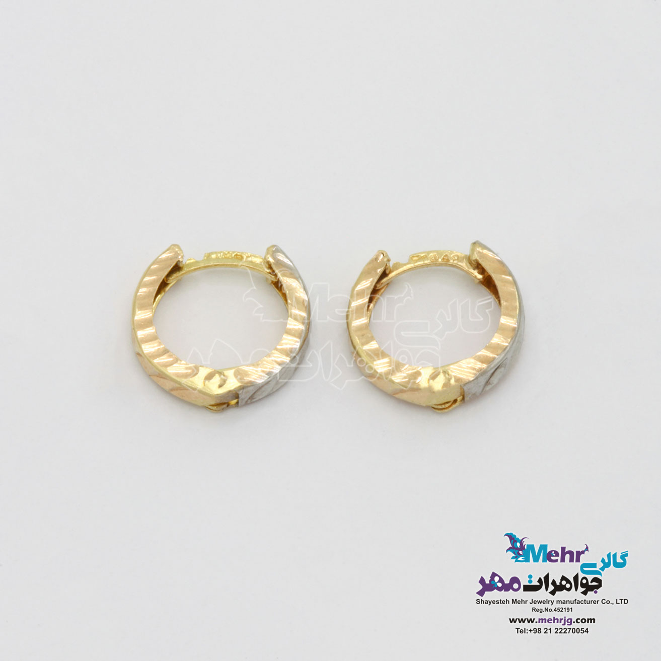 گوشواره طلا - طرح حلقه ای