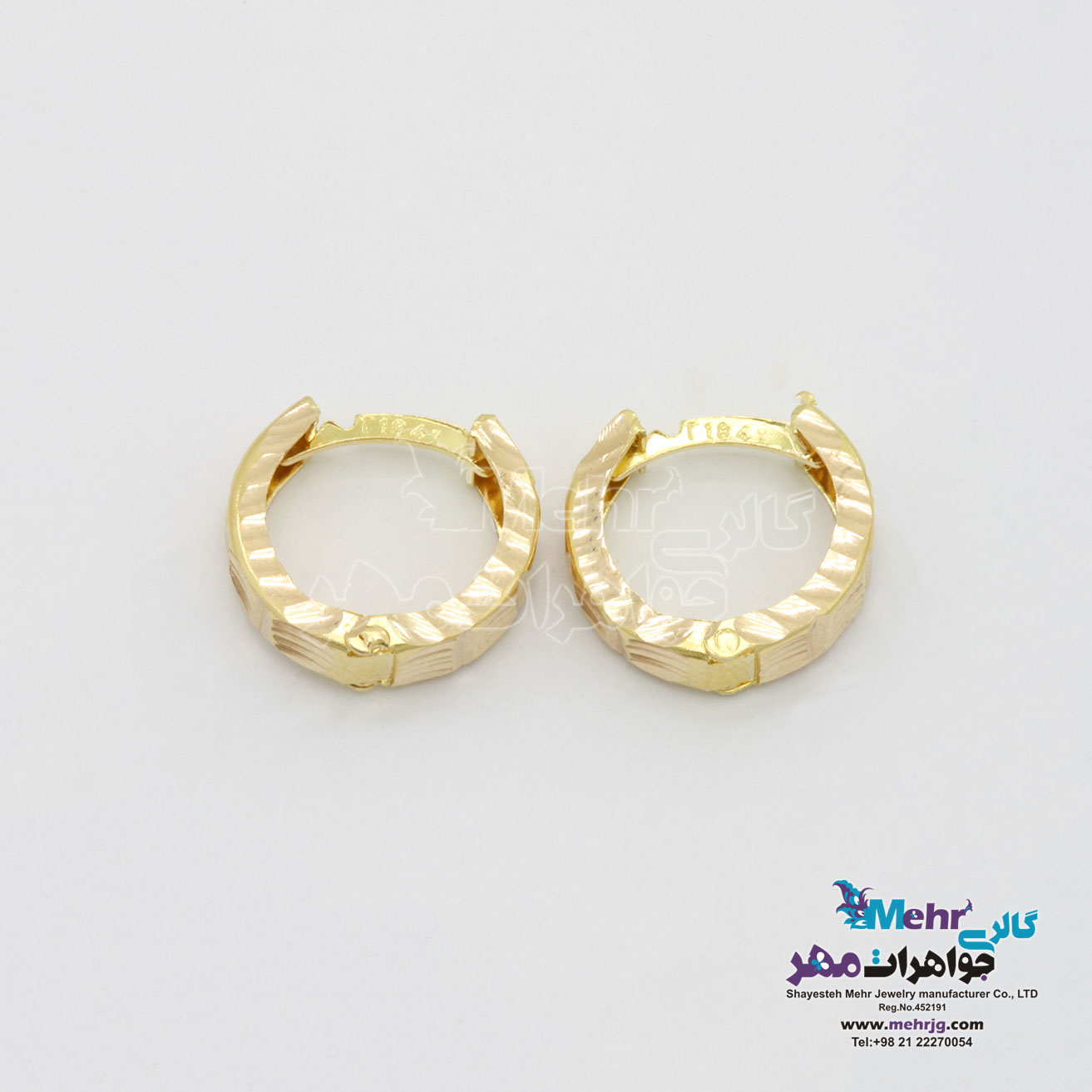گوشواره طلا - طرح حلقه ای