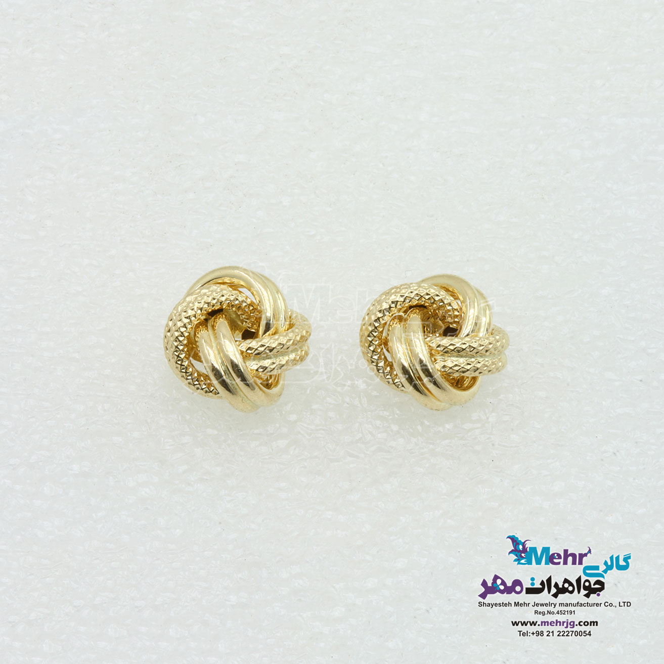 گوشواره طلا - طرح پیچی