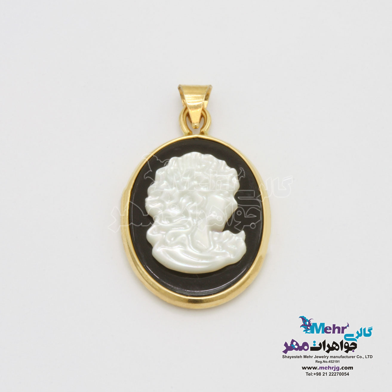 آویز طلا - طرح بانو